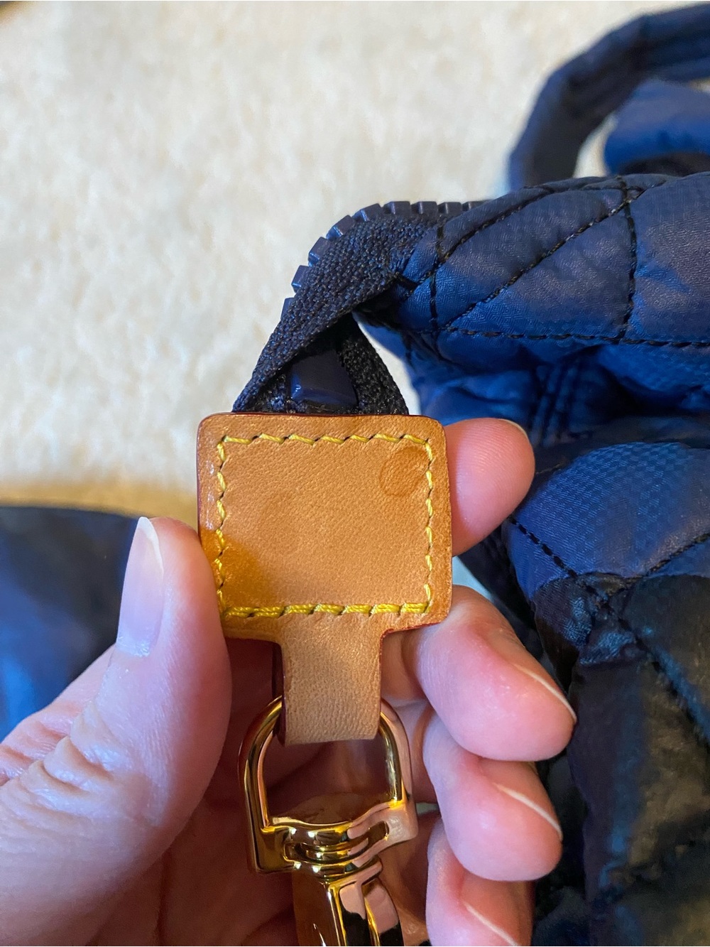 MZ Wallace Medium Sutton Navy/Black Colorblock Original - Picture 9 of 11